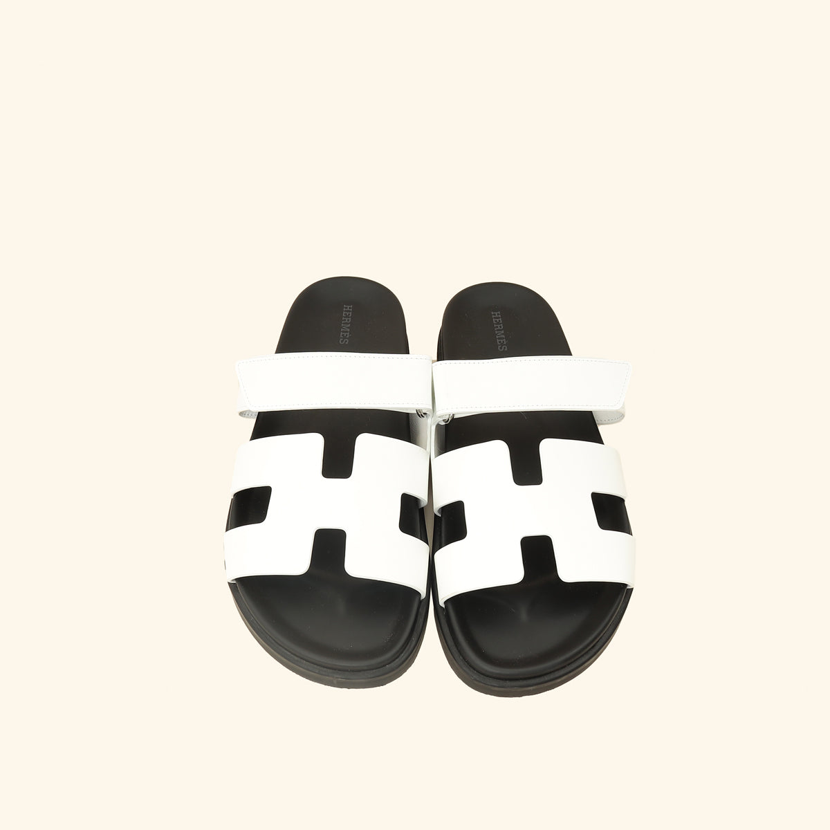 Hermes Blanc Chypre Sandals 41-Hermes-THE CLOSET