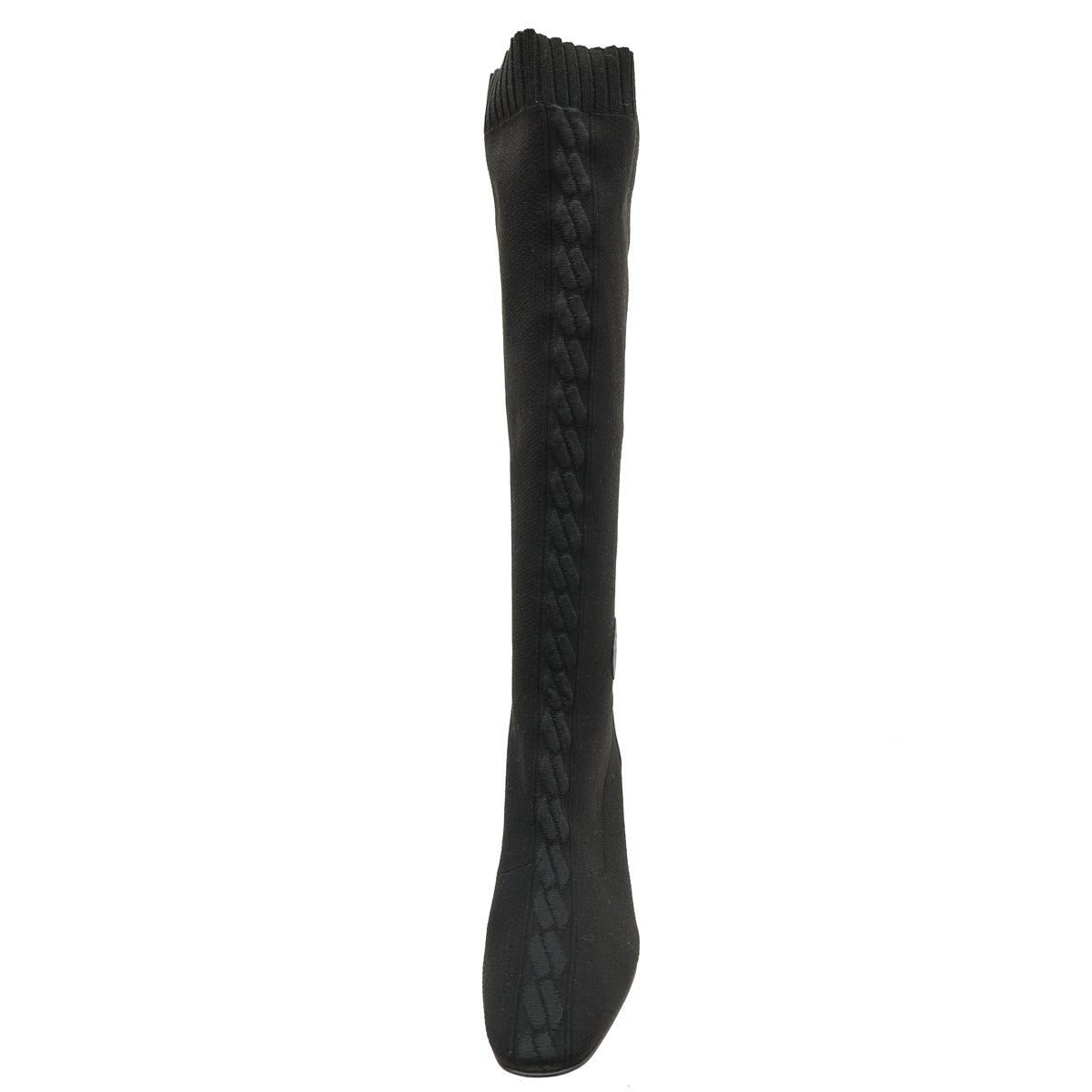 Hermes Noir Fontaine 60 Knit Boot 41-Hermes-THE CLOSET