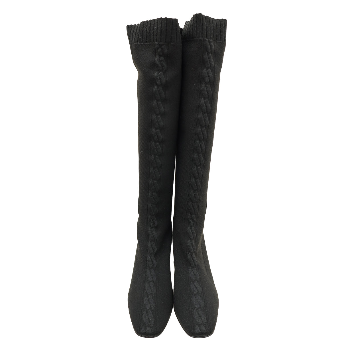 Hermes Noir Fontaine 60 Knit Boot 41