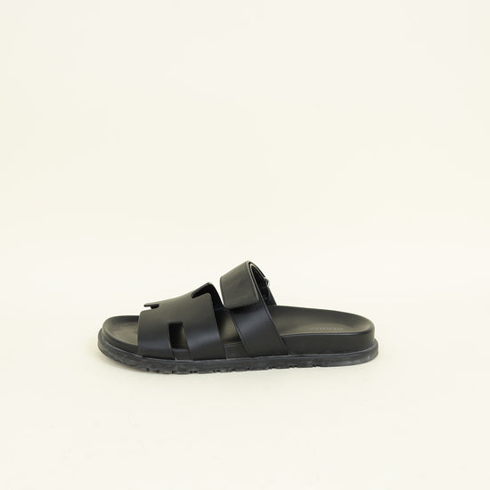 Hermes Noir Chypre Men's Sandal 42.5