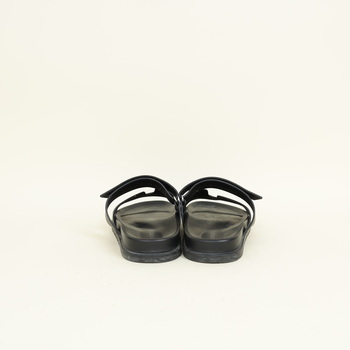 Hermes Noir Chypre Men's Sandal 42.5