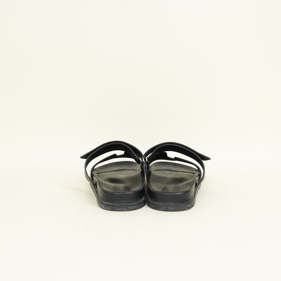 Hermes Noir Chypre Men's Sandal 42.5