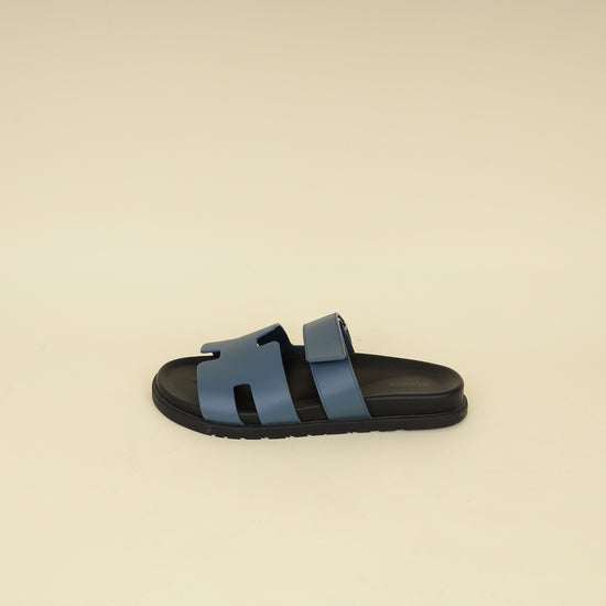 Hermes Bleu Turquin Chypre Sandal Men's 42-Hermes-THE CLOSET