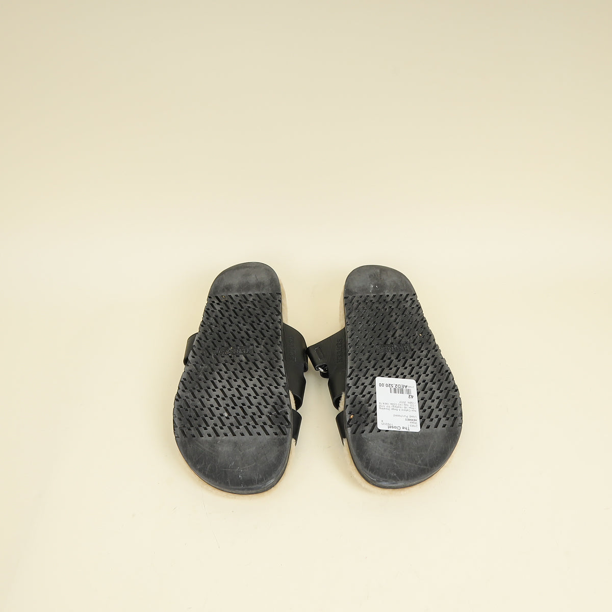 Hermes Bicolor Chypre Sandal With Shearling 42