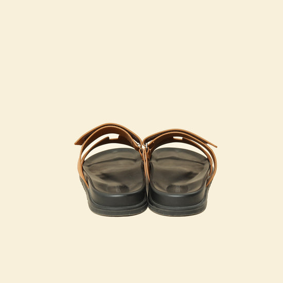 Hermes Gold Chypre Sandals 44.5-Hermes-THE CLOSET