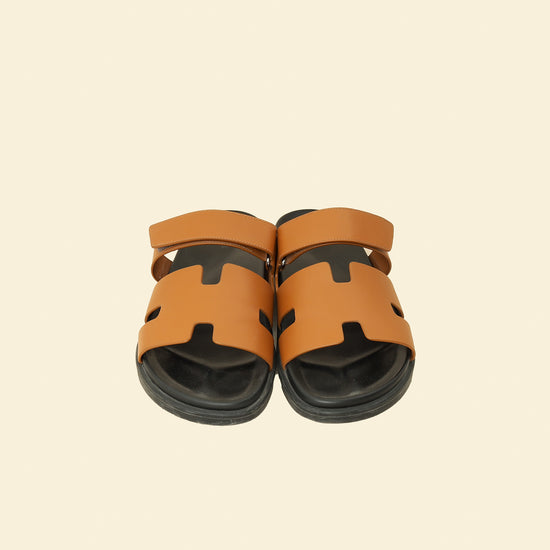 Hermes Gold Chypre Sandals 44.5-Hermes-THE CLOSET