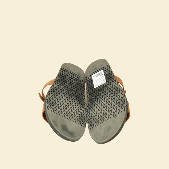 Hermes Gold Chypre Sandals 44.5-Hermes-THE CLOSET