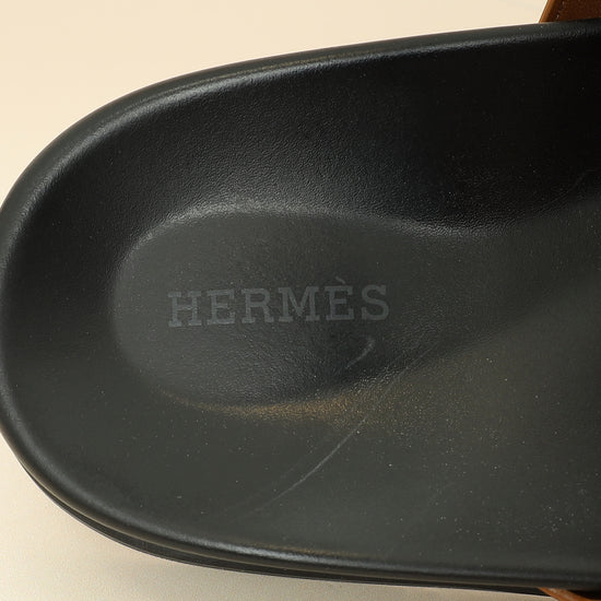 Hermes Gold Chypre Sandals 44.5-Hermes-THE CLOSET