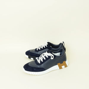 Hermes Navy Blue Bouncing Sneaker 44