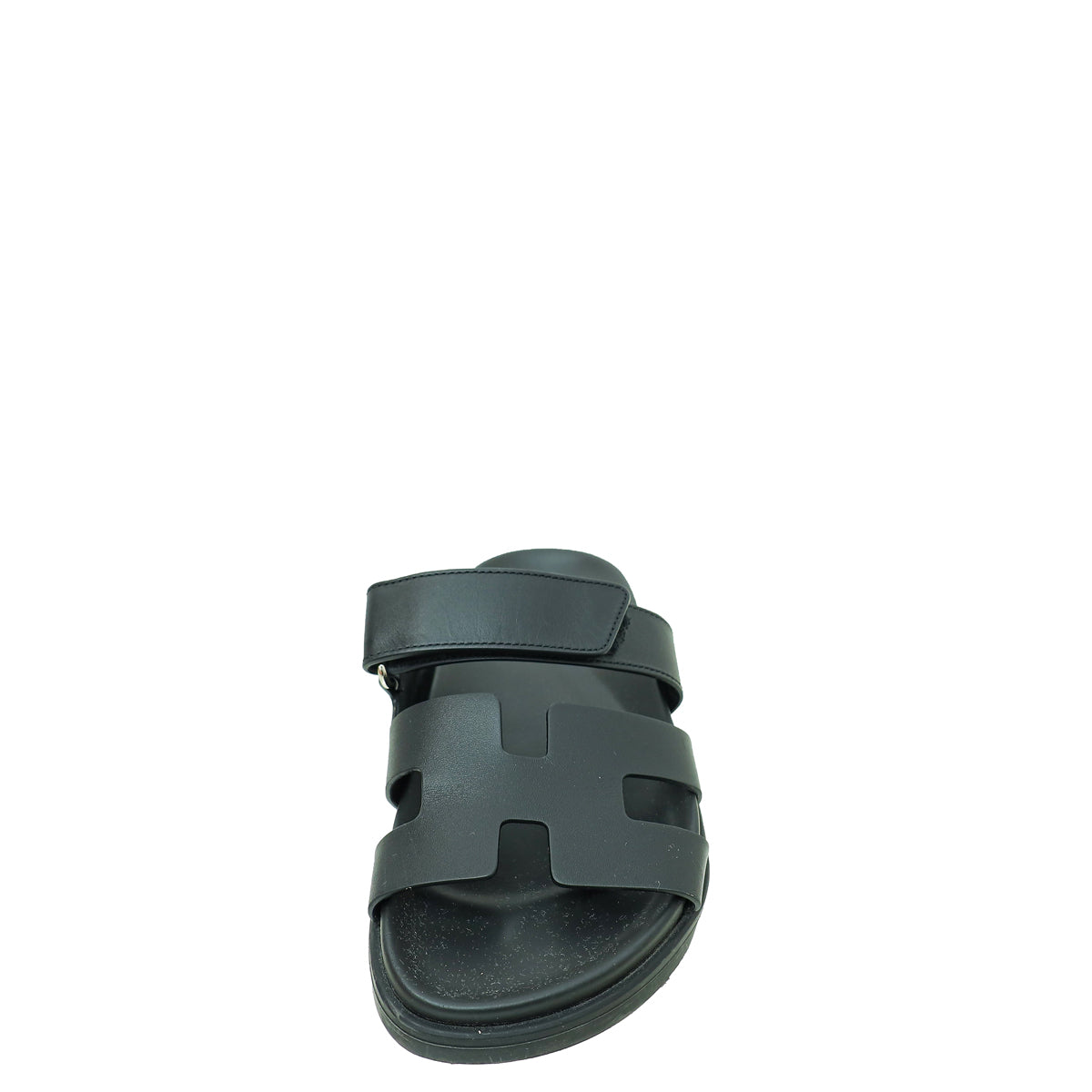 Hermes Noir Chypre Sandal 34.5-Hermes-THE CLOSET