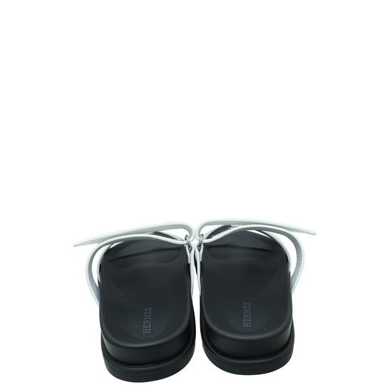 Hermes Blanc Chypre Sandal 35.5