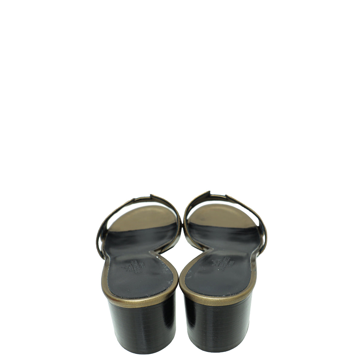 Hermes Olive Oasis Metallic Sandal 36.5