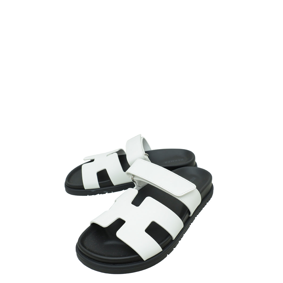 Hermes White Chypre Sandals 36.5-Hermes-THE CLOSET