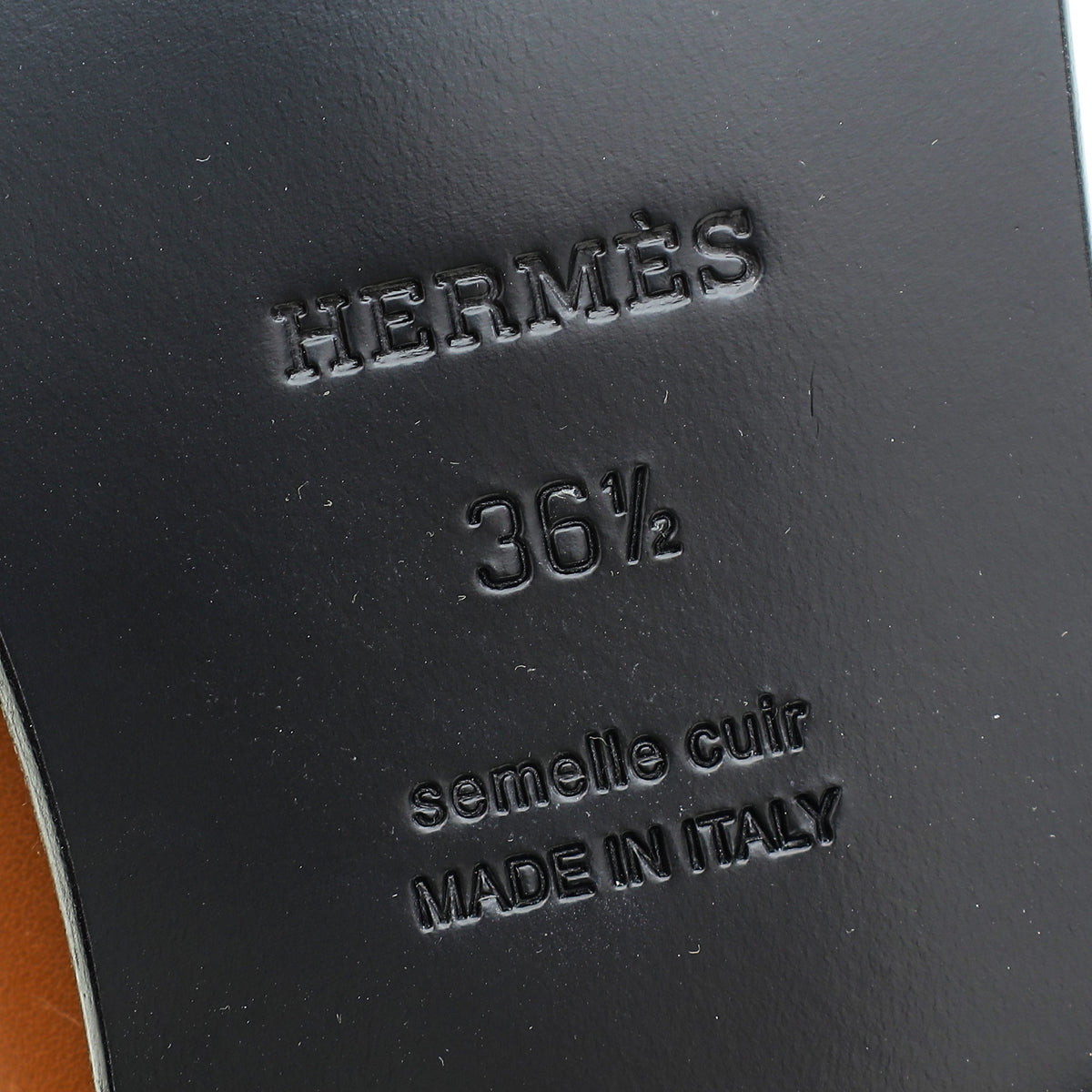 Hermes Gold Iota Mule 36.5