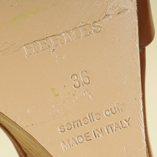 Hermes Gold Legend Sandal 36