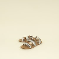 Hermes Bicolor Thalassa Flat Sandal 36