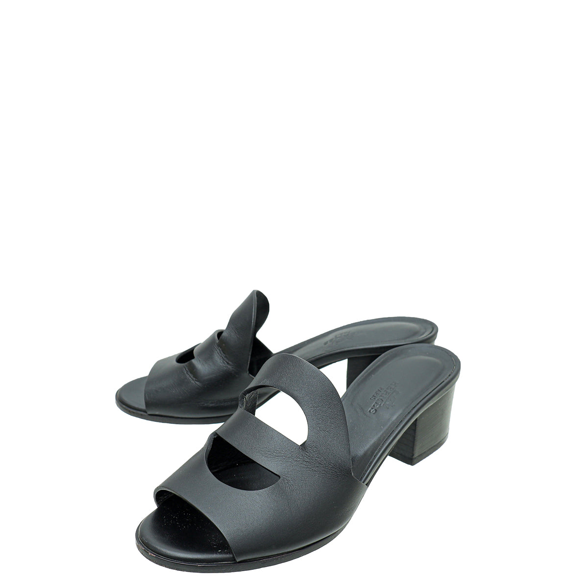 Hermes Noir Mona Sandal 36-Hermes-THE CLOSET