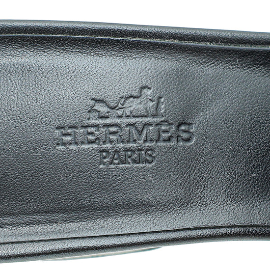 Hermes Noir Mona Sandal 36