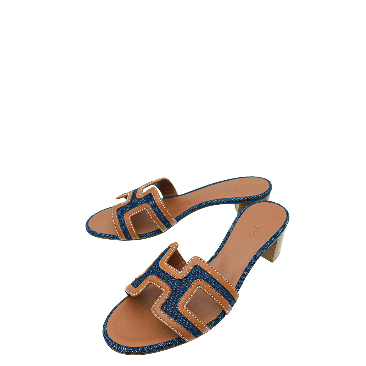 Hermes Bicolor Oasis Denim Sandal 36-Hermes-THE CLOSET