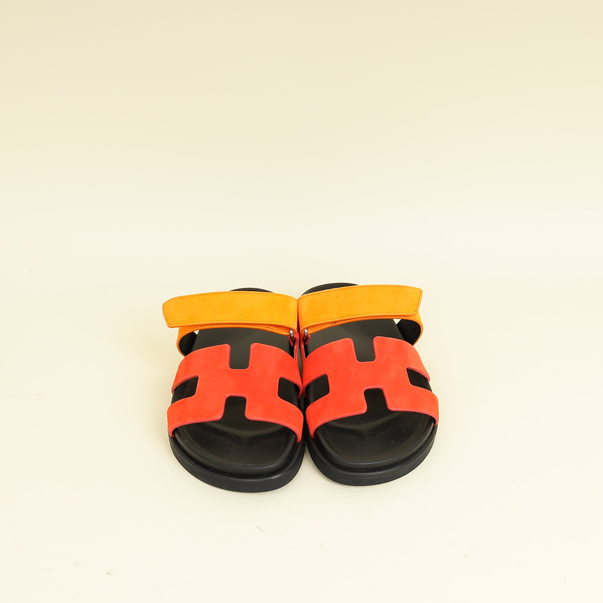 Hermes Bicolor Chypre Sandals 36