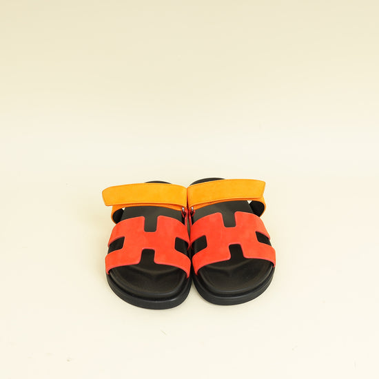 Hermes Bicolor Chypre Sandals 36
