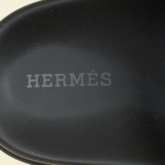 Hermes Bicolor Chypre Sandals 36