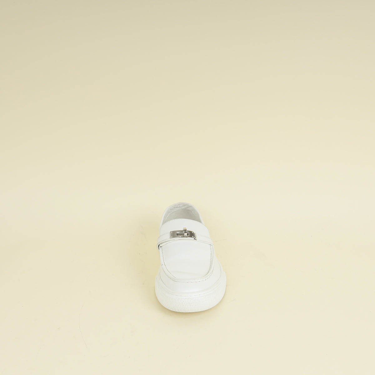 Hermes Blanc Game Slip-On Sneaker 37.5