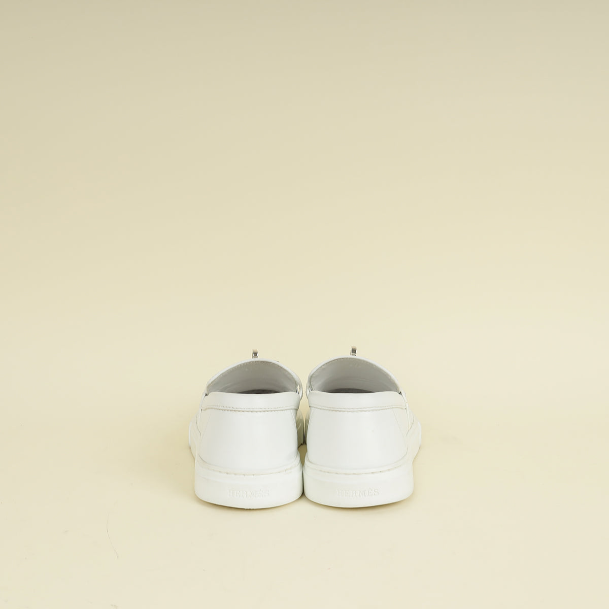 Hermes Blanc Game Slip-On Sneaker 37.5