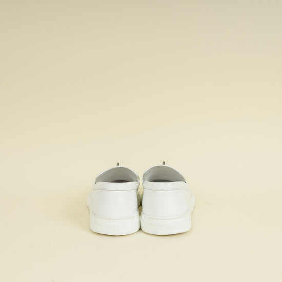Hermes Blanc Game Slip-On Sneaker 37.5