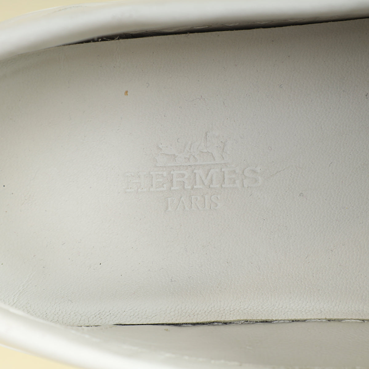 Hermes Blanc Game Slip-On Sneaker 37.5
