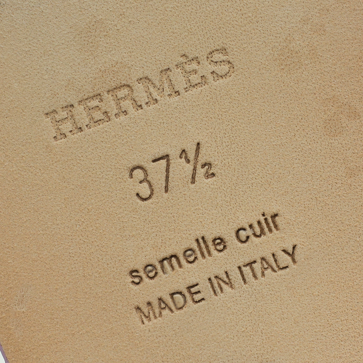 Hermes Amethyst Oran Sandal 37.5