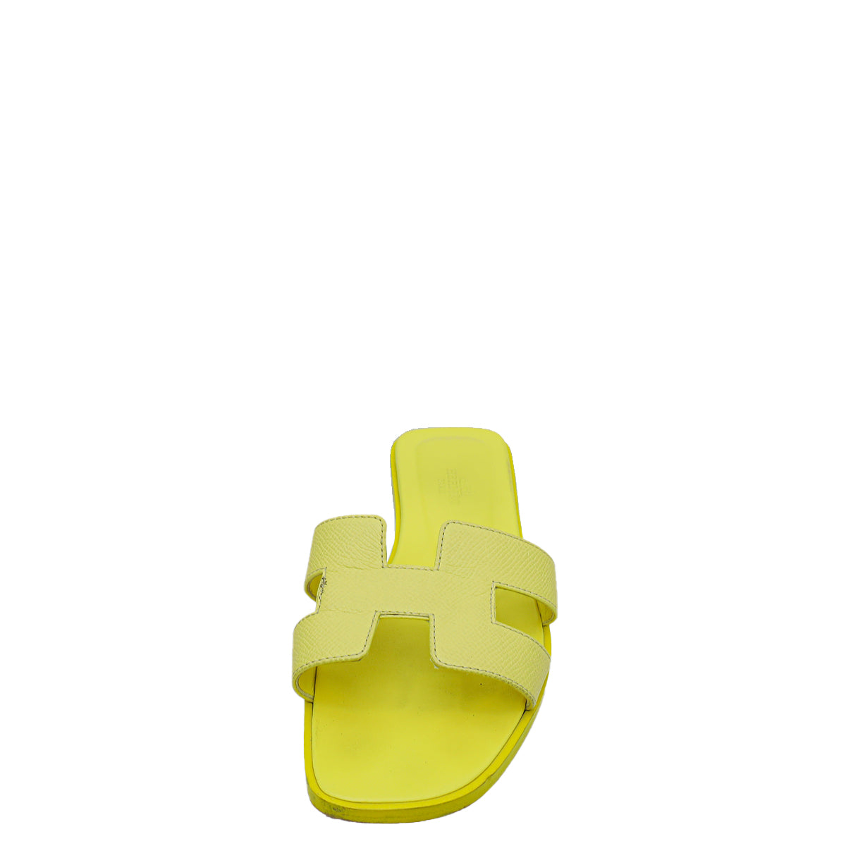 Hermes Lime Oran Sandal 37.5-Hermes-THE CLOSET