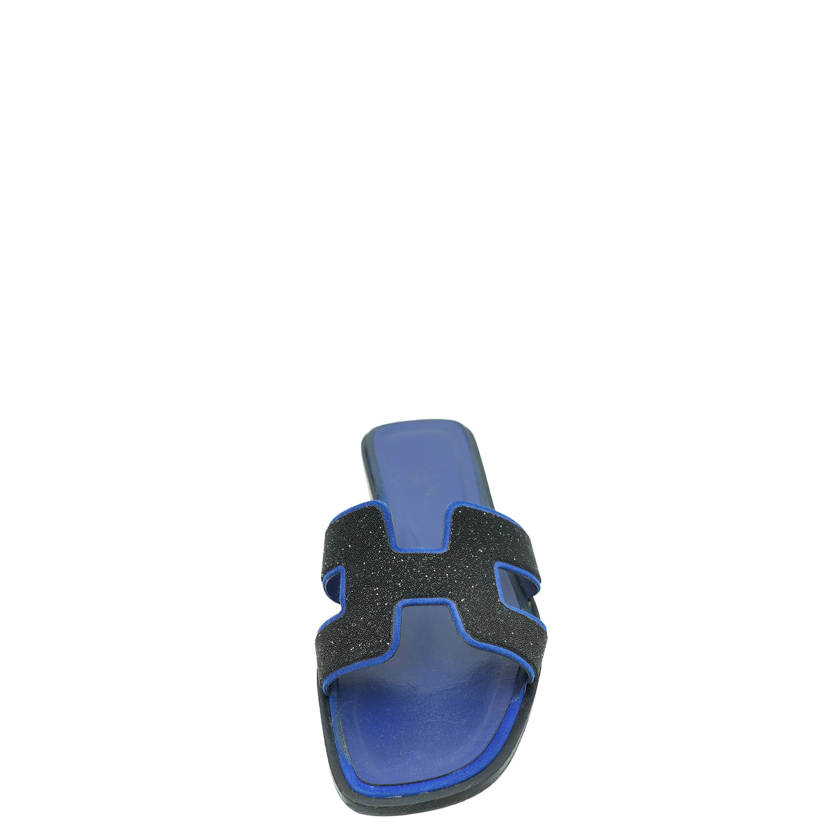 Hermes Bicolor Oran Crystal Beads Embellished Sandal 37.5-Hermes-THE CLOSET