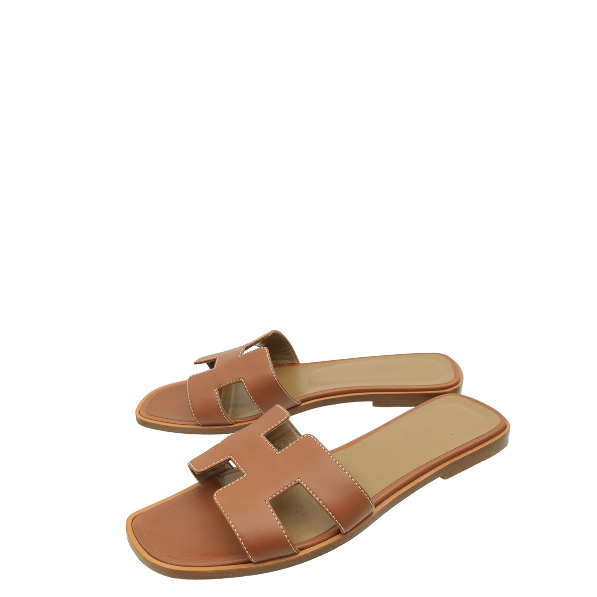 Hermes Gold Oran Sandal 37.5