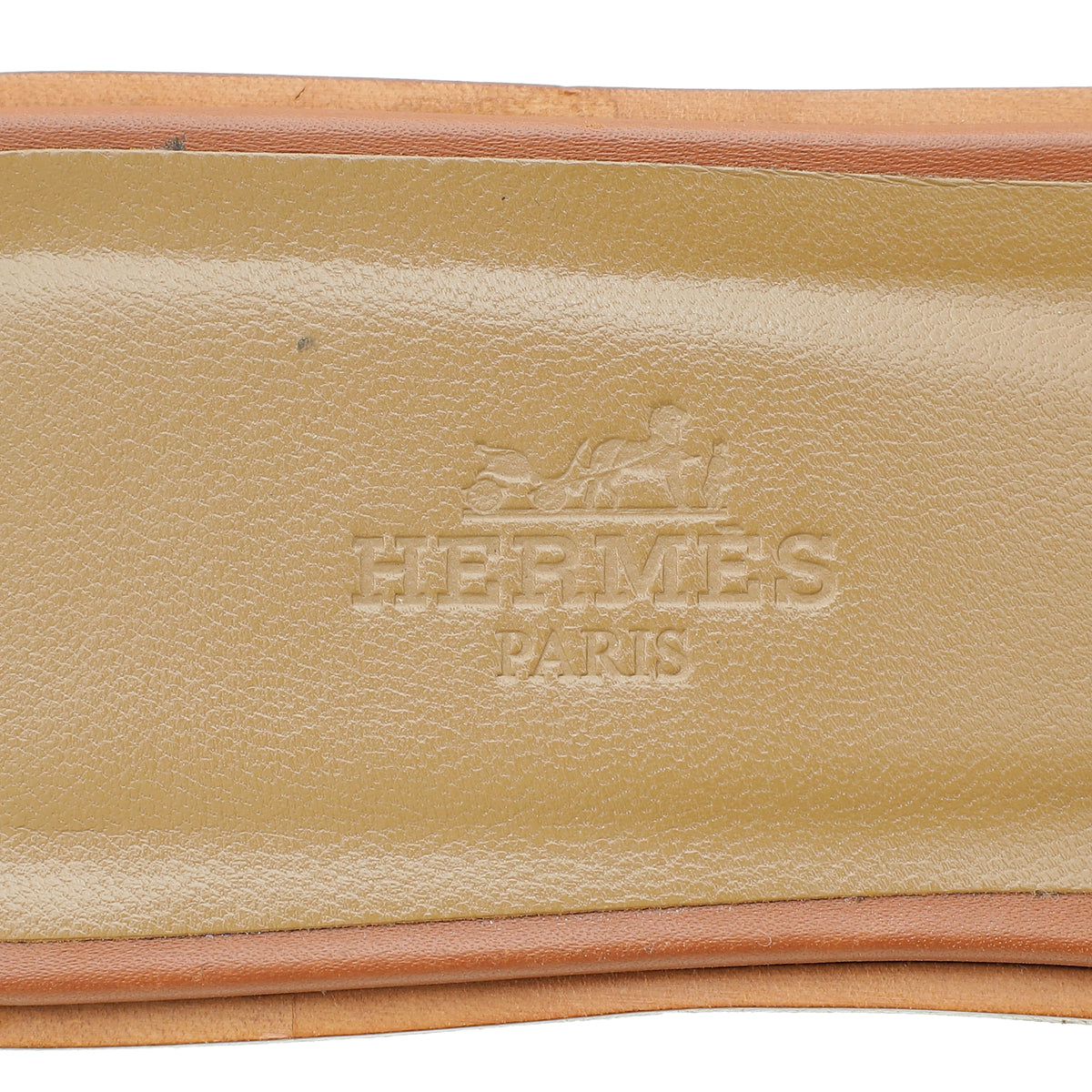 Hermes Gold Oran Sandal 37.5