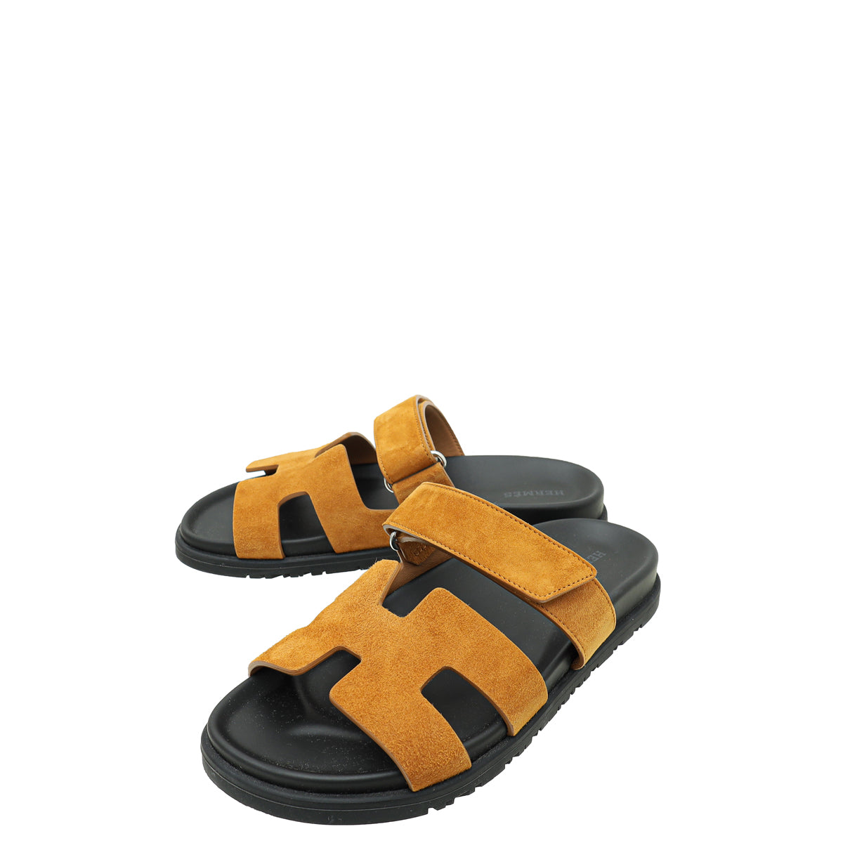 Hermes Natural Velours Chypre Sandals 37.5