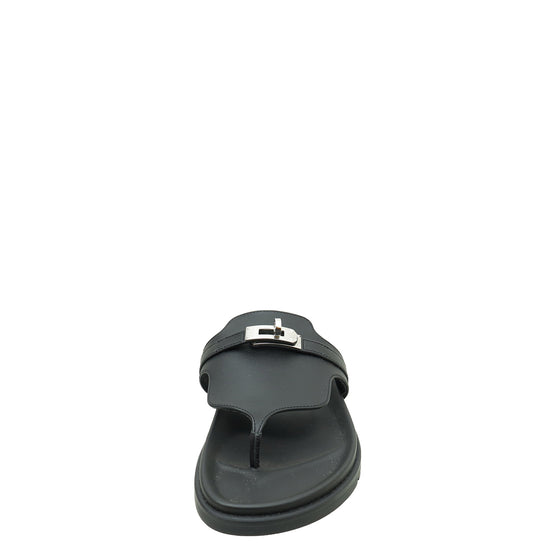 Hermes Noir Empire Sandal 37.5