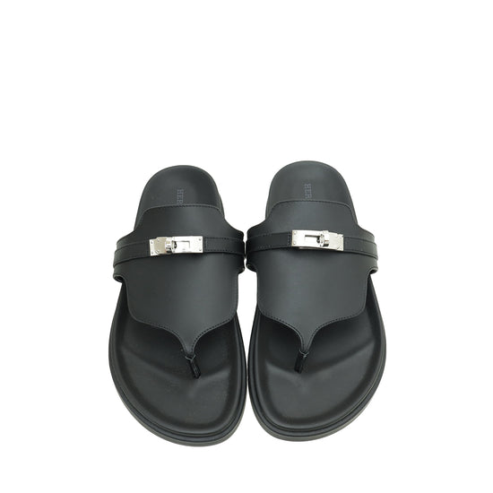 Hermes Noir Empire Sandal 37.5