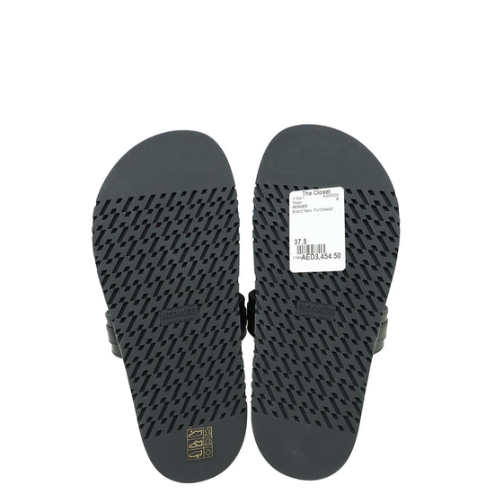 Hermes Noir Empire Sandal 37.5