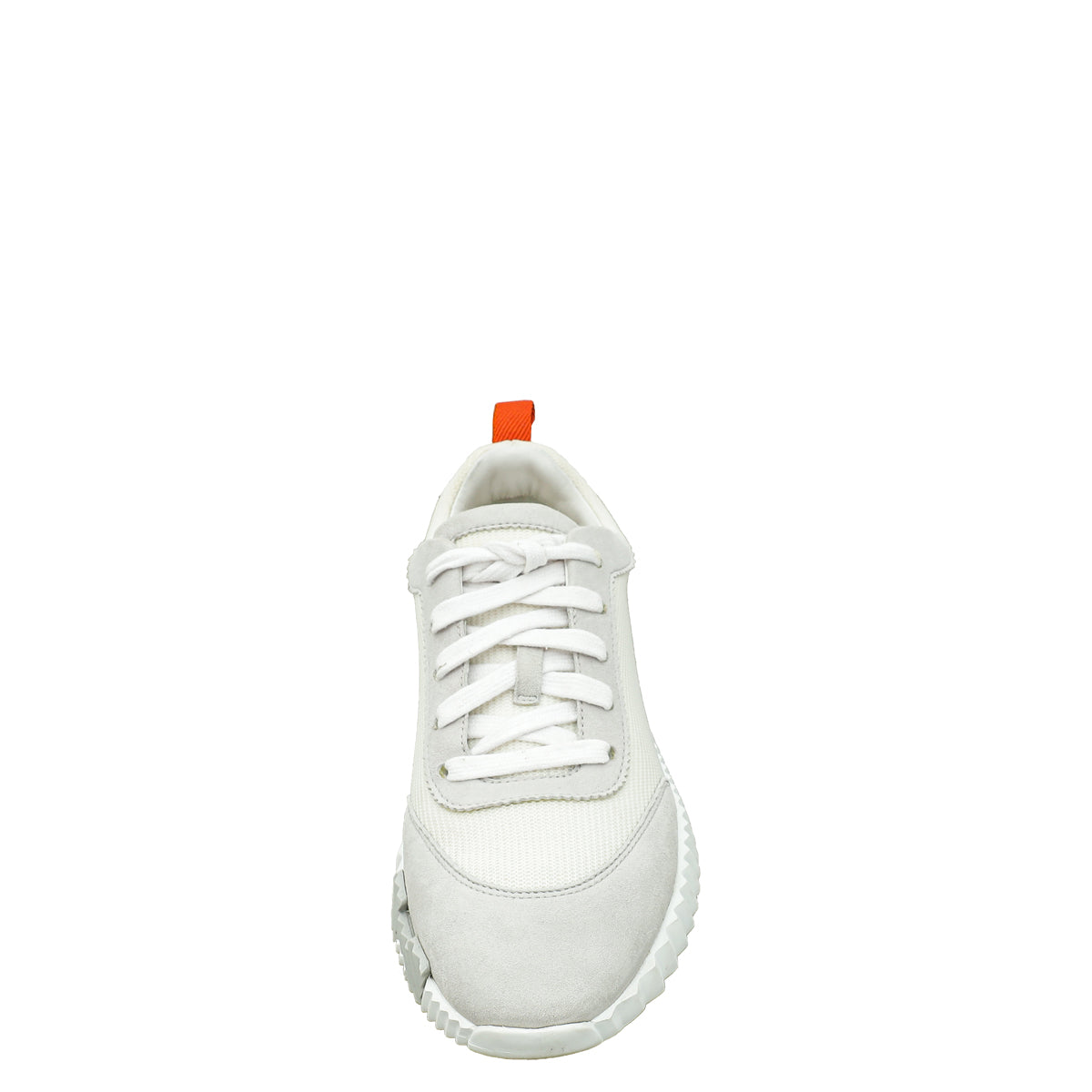 Hermes Bicolor Graphic Mesh & Suede Bouncing Sneaker 37