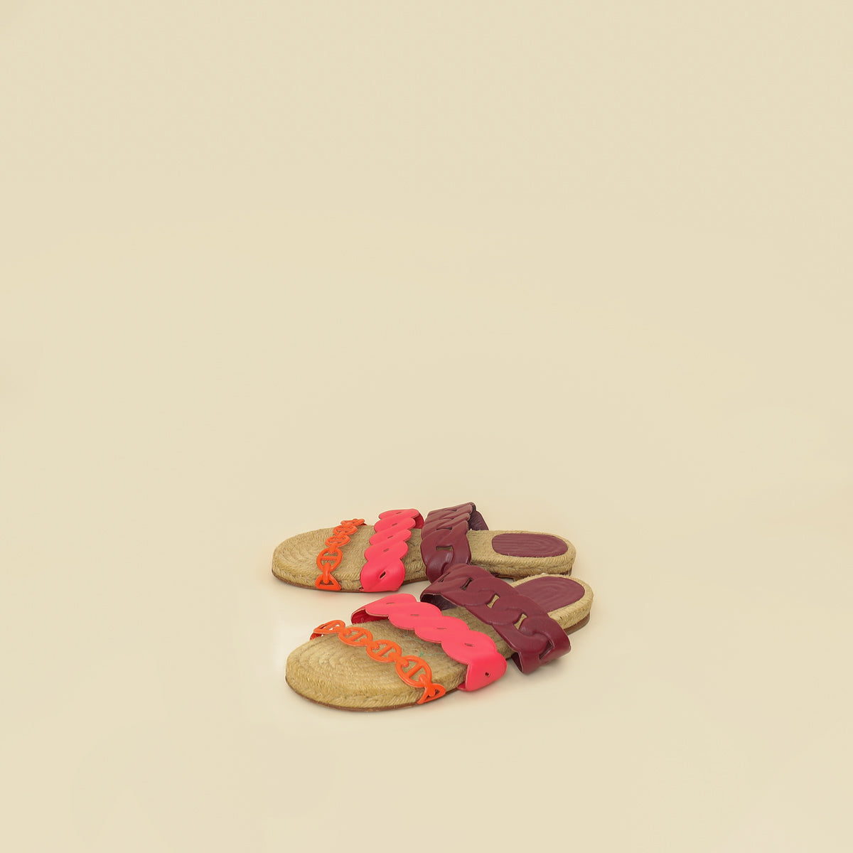 Hermes Multicolor Gwen Espadrille Sandal 37-Hermes-THE CLOSET