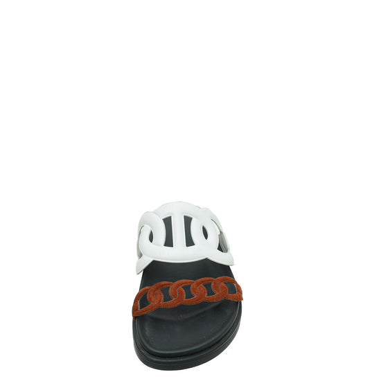 Hermes Bicolor Extra Sandal 37