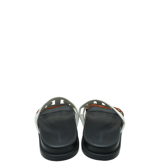Hermes Bicolor Extra Sandal 37