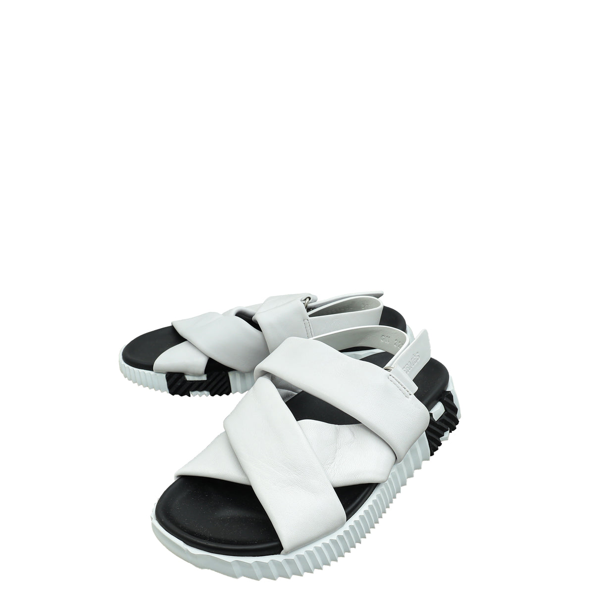 Hermes Blanc Electric Sandal 37-Hermes-THE CLOSET