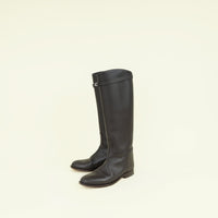 Hermes Chocolate Jumping Boot 37