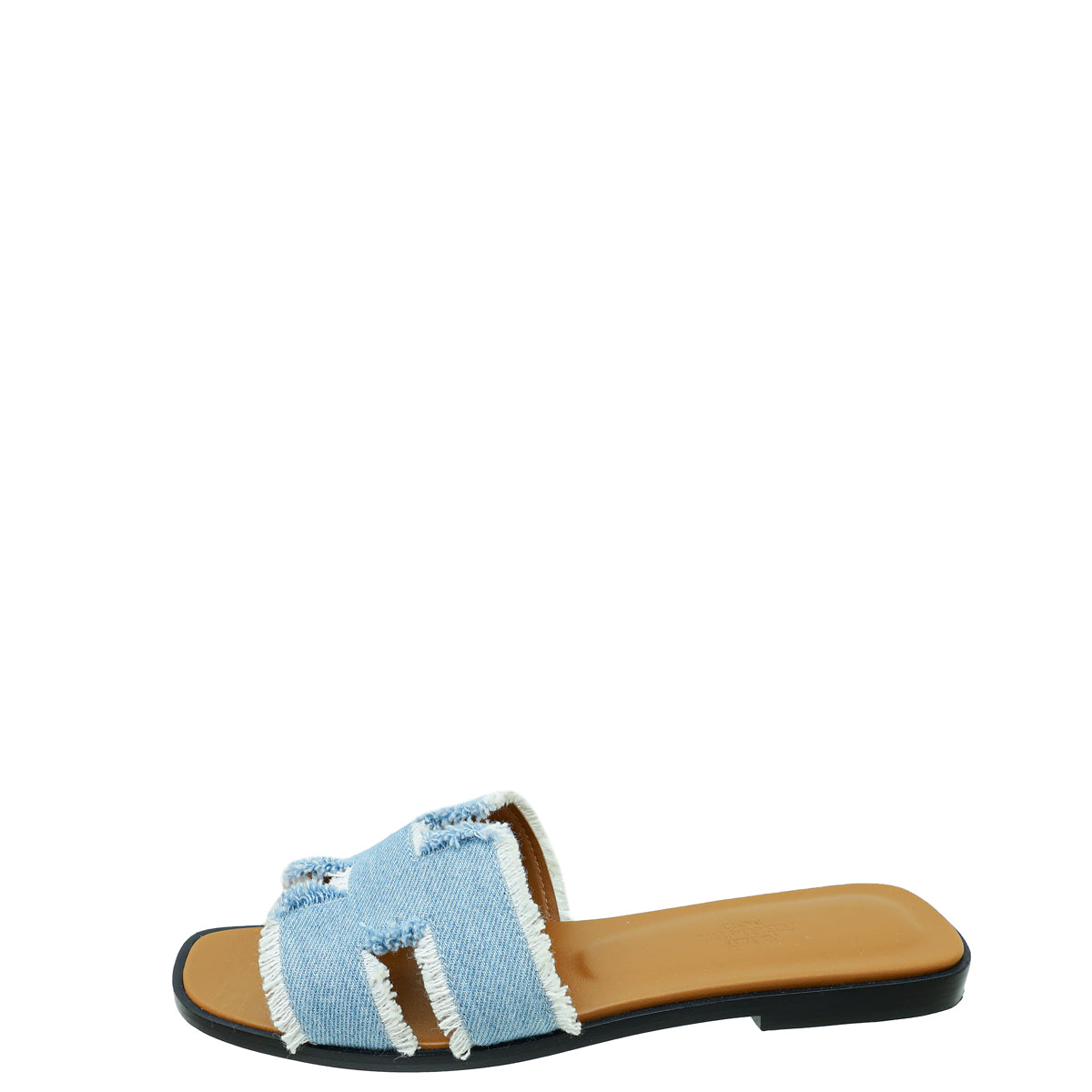 Hermes Denim Oran Sandal 37