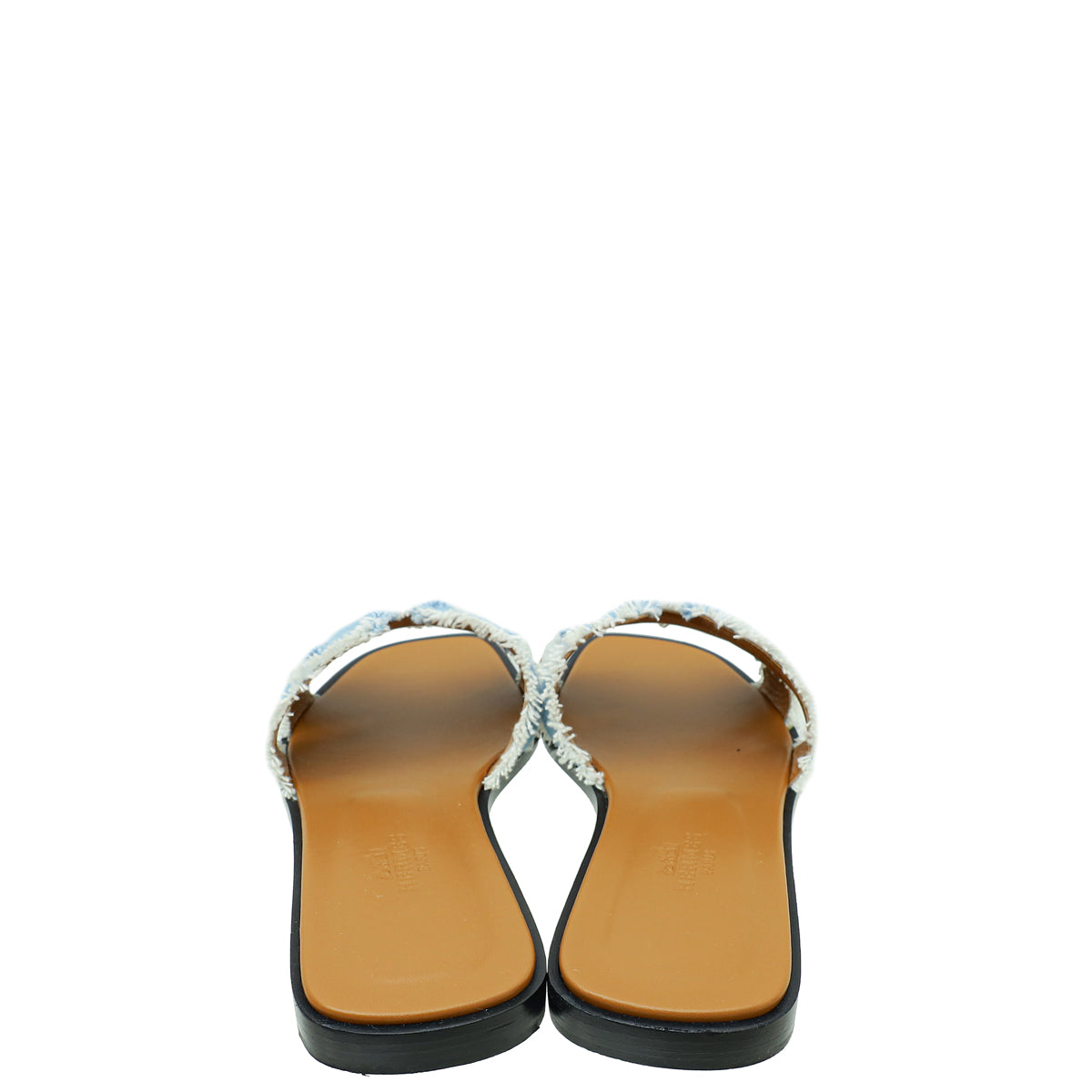 Hermes Denim Oran Sandal 37