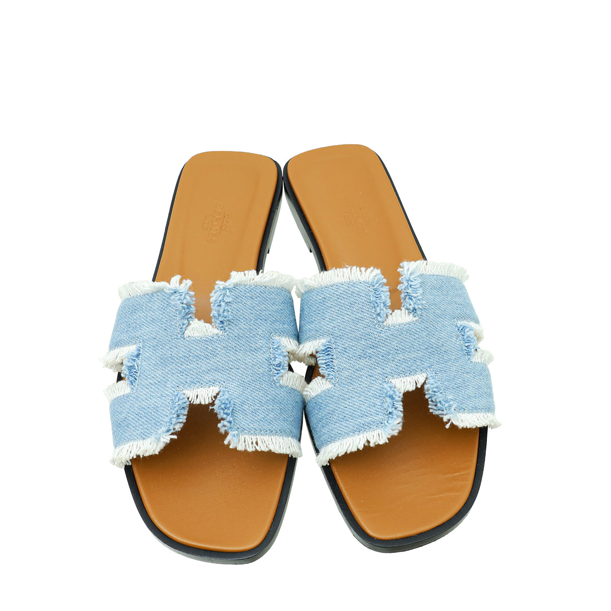 Hermes Denim Oran Sandal 37