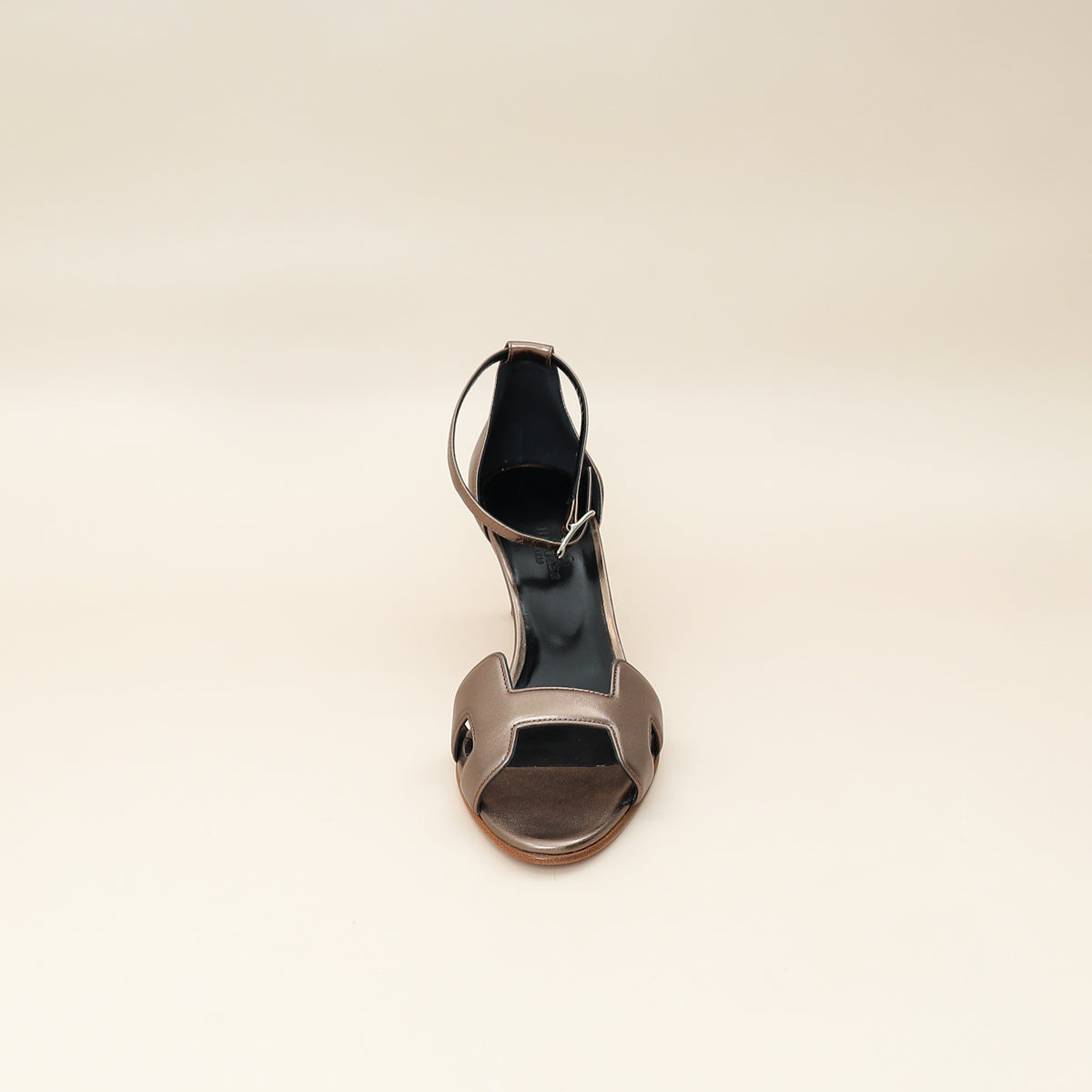 Hermes Bronze Premiere 70 Metallic Nappa Sandal 37-Hermes-THE CLOSET