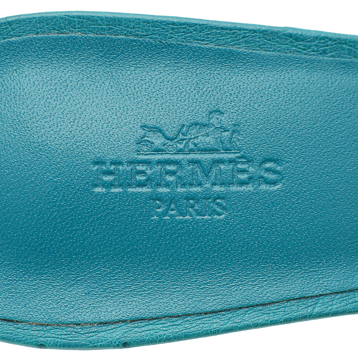 Hermes Bleu Vif Ostrich Oasis Sandal 37